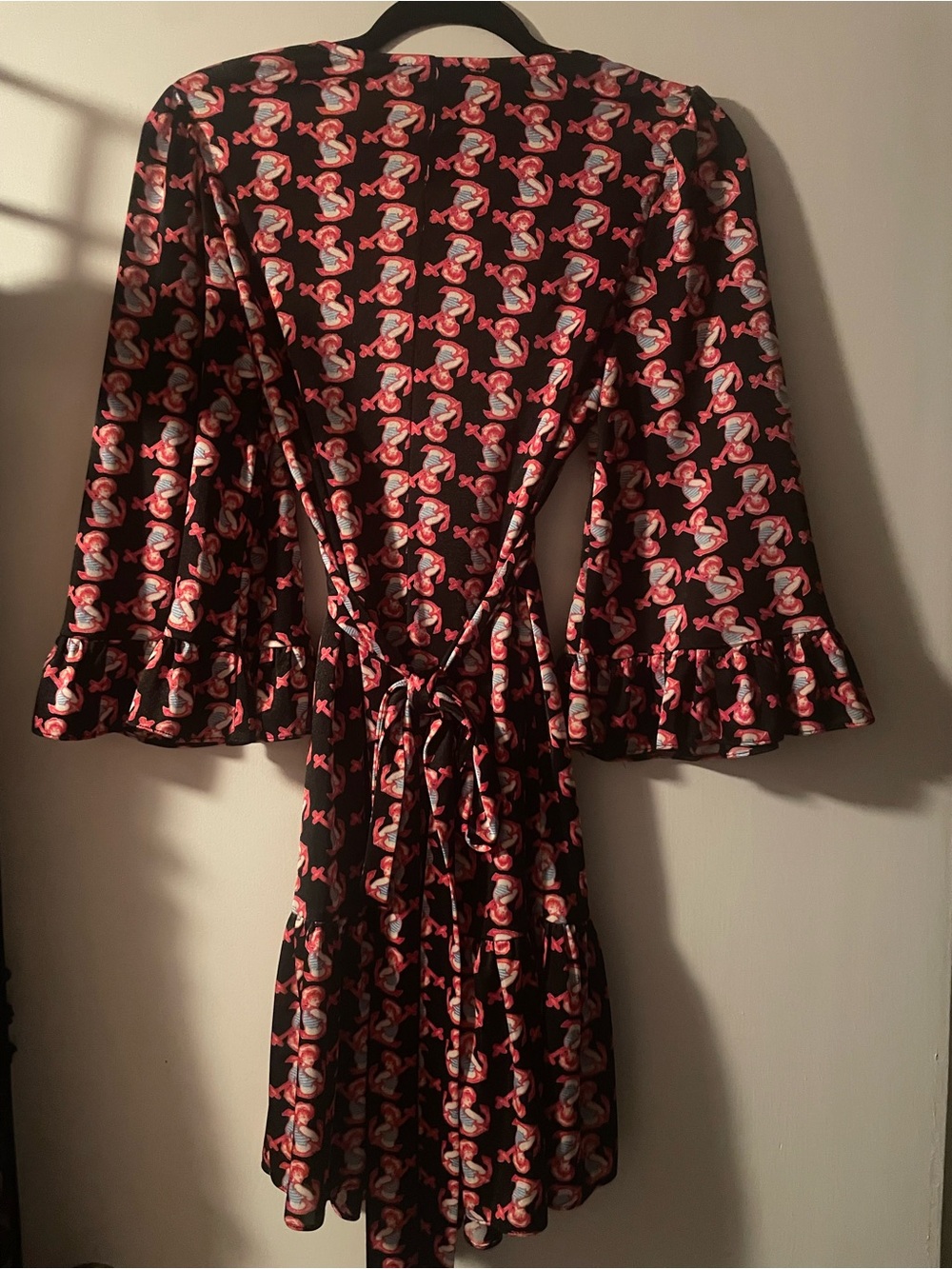 Betsey Johnson Black Label Black Mini Dress Sailor Girl - Picture 2 of 4